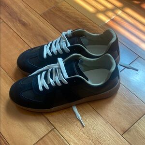 Maison Martin Margiela Black and White Low-Top Sneakers